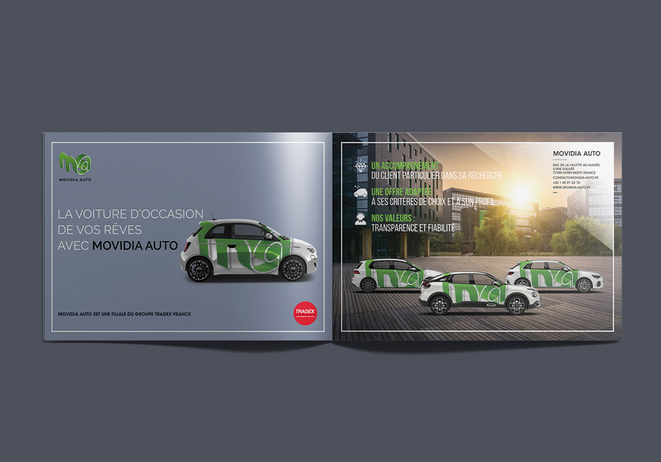 2022-05 Balloo Web Agency – Création de plaquette commerciale Movidia Auto